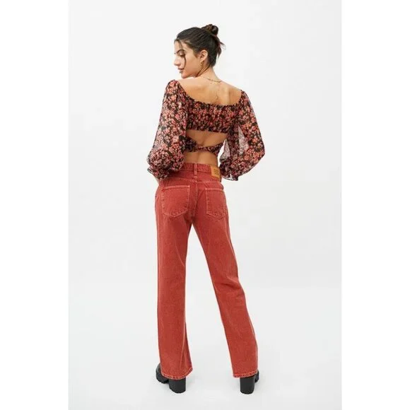 URBAN OUTFITTERS Women's BDG Adalyn High-Waisted Cowboy Jean Size 27 In … - Picture 3 of 14